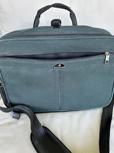 Samsonite Teal Tweed Overnight Weekender 700 Series Bag EUC - Picture 1 of 16