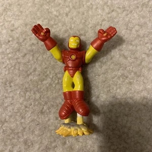 Marvel Iron Man Red Yellow Armor Flying Blast Off Toy Figure Super Hero Squad - Picture 1 of 12