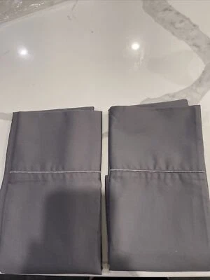 Estuches estándar resistentes a arrugas de satén Pima Hudson Park 500TC, níquel - leer Foto 1 de 4