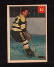 1954-55 JOHNNY PEIRSON #60 VG-EX Parkhurst * Bruins Star Vintage NHL Hockey Card