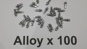 DT Swiss Squorx 2.0 x 15mm Silver Aluminium Pro Lock Spoke Nipples Bag of 100 - Picture 1 of 1