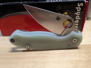 Spyderco Para 3 knife Natural Jade G-10 CPM-S110V C223GPDBL - Picture 1 of 4