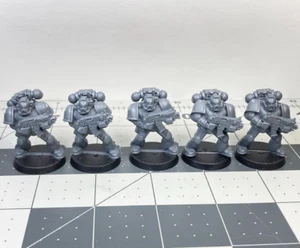 40K Battle of Macragge SPACE MARINE TACTICAL MARINES x5 squad #1 Firstborn L25 - Picture 1 of 2