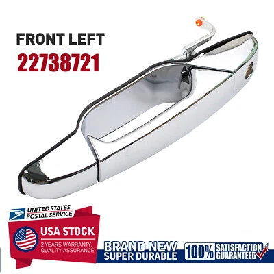 Manija de puerta delantera del lado del conductor plateada para GMC Sierra 3500 HD 2007-2014 22738721 Foto 1 de 4