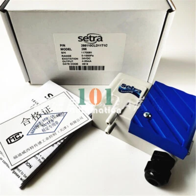 1PCS NEW FOR SETRA Micro Differential Pressure Transmitter 266110CLD11T1C 24VDC - Image 1 of 4
