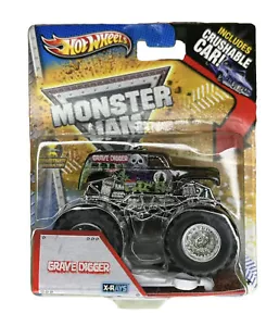 Hot Wheels Monster Jam 1:64 Grave Digger (w/ X-Rays/Crushable Car) 2013 - Picture 1 of 4
