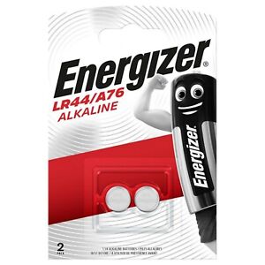LR44 ENERGIZER Alkaline Batteries 357 AG13 A76 KA76 SR1154 EPX76 357  in 2 Packs