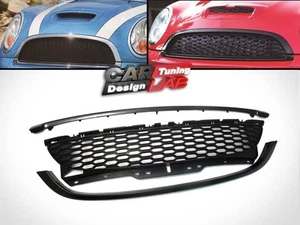 Black Replacement Sport Front Mesh Hood Grille Grill For Mini Cooper S R56 Mk2 - Picture 1 of 2