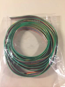 Vintage Spectra Strip 15 Conductor Rainbow Flat Ribbon Cable 12 feet - Picture 1 of 7