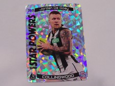 2021 AFL TEAM COACH STAR POWERS  SP-17 J. DEGOEY COLLINGWOOD