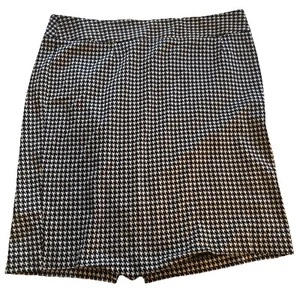 Lane Bryant Rock Damen Größe 18 gerade Midi schwarz weiß " - Bild 1 von 11