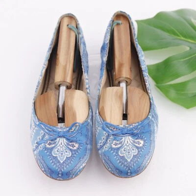 Zapato sin cordones J McLaughlin Mercer para mujer talla 9 azul aguamarina cachemira satinado Foto 1 de 4