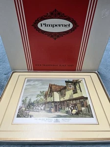 Colchonetas Pimpernel vintage posadas inglesas cuatro tapetes tradicionales - Imagen 1 de 13