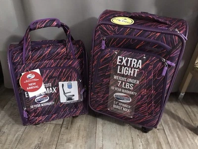 NEW American Tourist  21” Spinner & Rolling Tote Luggage Set - Image 1 of 3