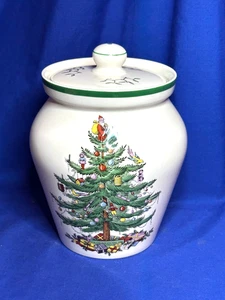 Spode China Christmas Tree Muster großes Ingwerglas Kanister mit Deckel - Bild 1 von 3