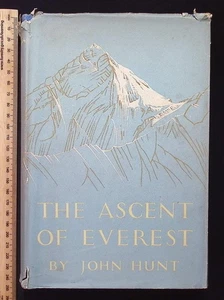 The Ascent of Everest by John Hunt, 1953 1st Edition, Hodder & Stoughton HBK DJ - Picture 1 of 24