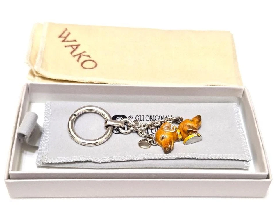 Auténtico llavero para perro Ginza Wakō SATURNO SV925 Foto 1 de 4