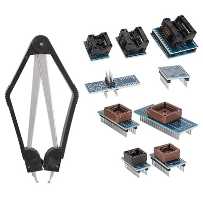 Kit 9 Pezzi Presa Adattatore Programmazione Per TL866CS TL866A EZP2010 IC - Immagine 1 di 4