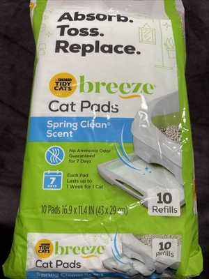 Almohadilla 10ct Purina Tidy Cats Breeze Cat Recargas Control de Olores "Limpieza de Primavera" Foto 1 de 4