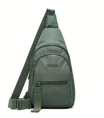 VICTORIA'S SECRET PINK NYLON SLING BACKPACK FADED SAGE NEW - Image 1 of 4