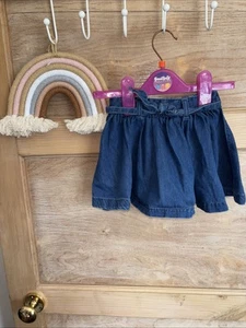 Baby Girls Denim Style Skirt By Next Age 9-12 Months - Picture 1 of 2