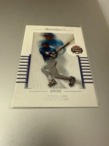 2002 Fleer Focus Jersey Edition - Materialistic Jumbos Away Sammy Sosa #12 - Picture 1 of 2
