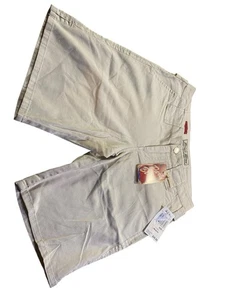 Paris Blues Shorts Khaki Lowrise Y2K Größe 1 Neu mit Etikett - Bild 1 von 6