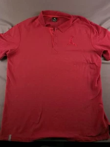Jordan Polo Shirt Mens XL Red Golf 100% Cotton Sports 23 Jumpman Air Nike - Picture 1 of 16