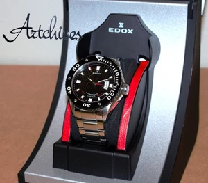 EDOX Class-1 Automatic Date 80079 Men's Diver Watch Black Dial 300M:JPN - Picture 1 of 8