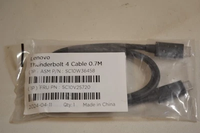 Cable GENUINO Lenovo Thunderbolt 4 0,7 m Foto 1 de 3