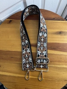 Cartera de repuesto ancha correa ajustable multicolor bordada rodeo western  - Imagen 1 de 4