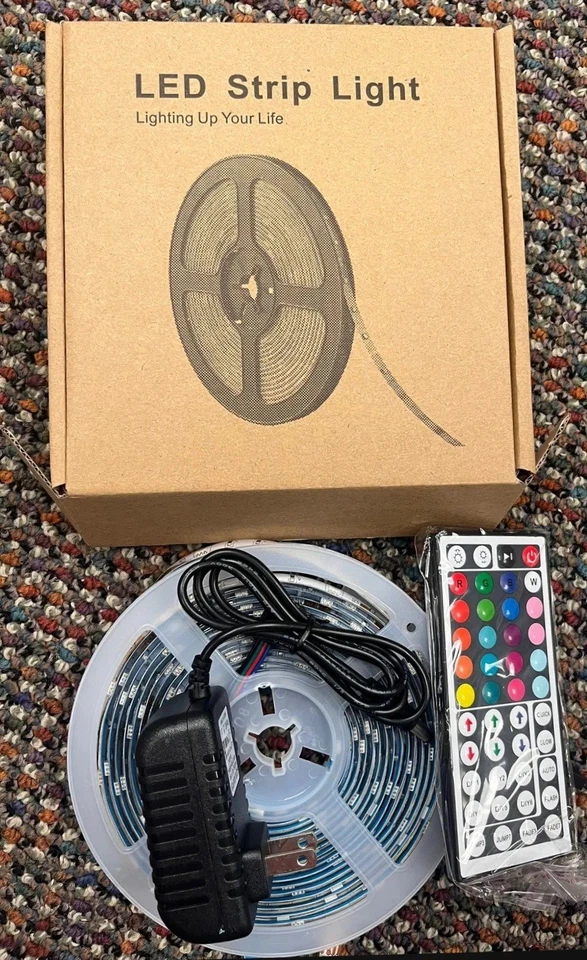 LED Strip Lights 16.8 W/ Remote NEW IN BOX - Image 1 of 1