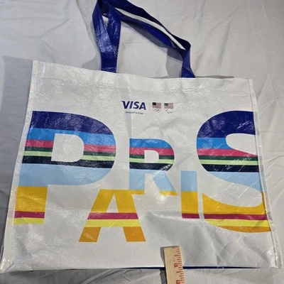 Bolso de Mano París 2024 Juegos Olímpicos Visa Socio Oficial Francia Nuevo Orgánico Foto 1 de 4