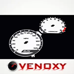 Grupo de instrumentos de repuesto BMW R1200 GS 2004-2009 MPH caras calibre blanco - Imagen 1 de 1
