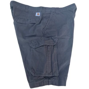 Carhartt Force Relaxed Fit Utility Cargo Ripstop Gray Work Shorts Men Size 42 - Picture 1 of 7