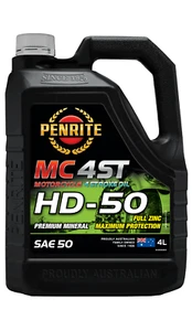 Penrite MC-4ST 4 Stroke Oil Mineral HD SAE 50 4L - Picture 1 of 2