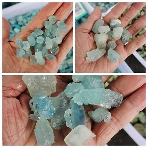 Natürliche Sammlung Roher Aquamarin-Kristall Mineral Dekor Grad C 100g/3.53oz - Bild 1 von 11