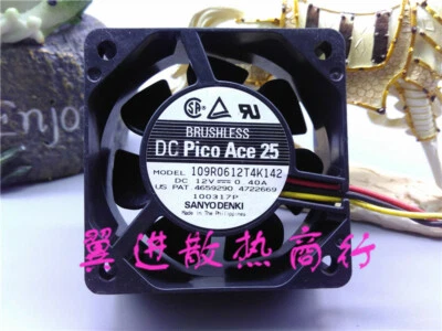 Ventilador 1 pieza SANYO DC Pico Ace 25 109R0612T4K142 12V 0.40A 6CM Foto 1 de 2