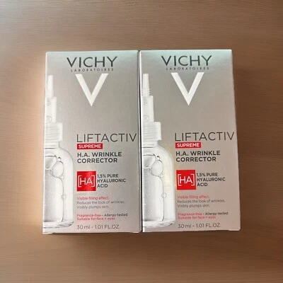 Vichy Liftactiv Serum Supreme H.A. Wrinkle Corrector 1.01oz 2 Pack! - Image 1 of 3