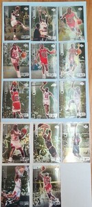 MICHAEL JORDAN  1999 UPPER DECK ""BLACK DIAMOND"" LOT.14X (#1-13) HOLOFOIL TOP 