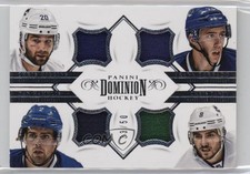 2013 Panini Dominion Quad Jerseys /50 Chris Higgins Tanev Dan Hamhuis Rookie RC