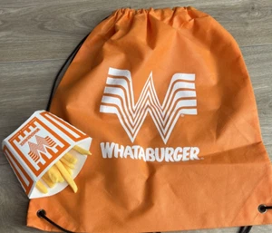 Whataburger String Bag Backpack with Toy Holder Fries - Picture 1 of 8
