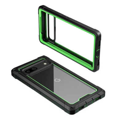 Poetic Guardian Case for Google Pixel 7A 5G 2023 Built-in-Screen Protector Green - Image 1 of 4