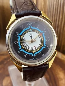 LUCH Alarm Soviet Vintage Qartz Wristwatch Watch Antique USSR Russia #6661 - Picture 1 of 18