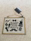 Parlane. Devilishly dapper Plaque/wall Hanging. Brand New With Tag.Perfect Gift.