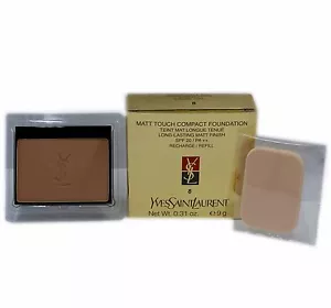 YSL MATT TOUCH COMPACT FOUNDATION LONG-LASTING MATT FINISH SPF20 REFILL 9G #8 - Picture 1 of 1