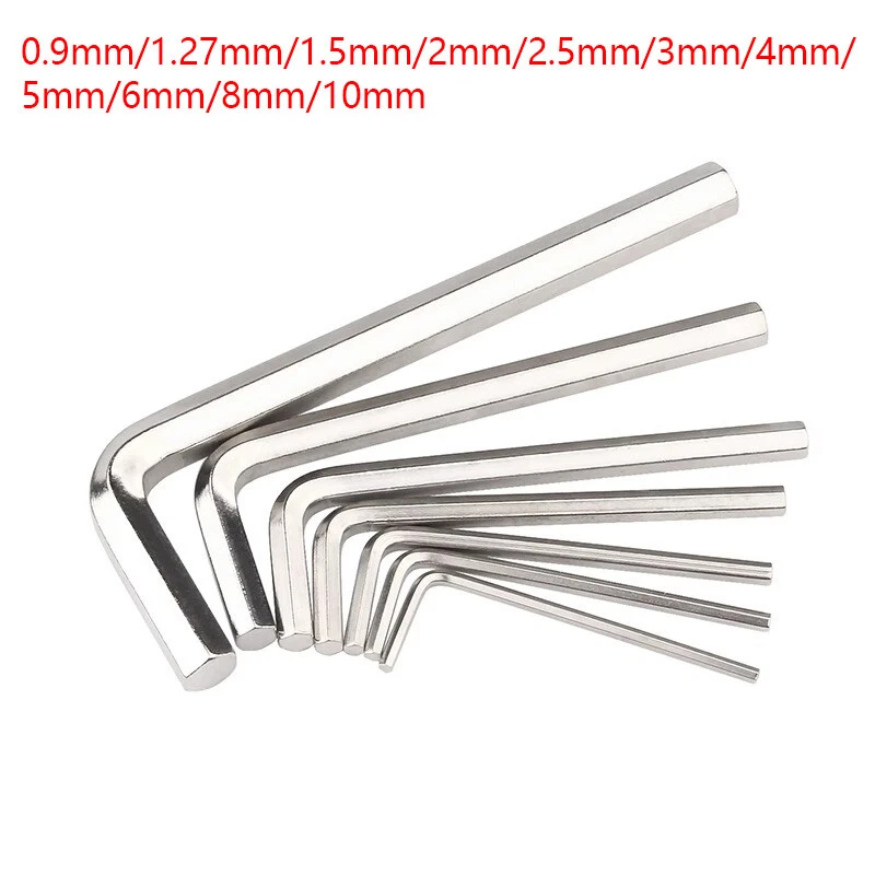 Hex Allen Keys 0.9mm/1.27mm/1.5mm/2mm/2.5mm/3mm/4mm/5mm/6mm-10mm Hexagon Wrench - Image 1 of 4