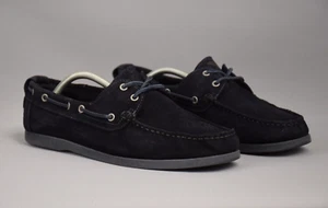Armani Jeans 2 Eye Classic Lug Boat Shoe Men's Loafers Suede US 11 UK 10 EU 44 - Picture 1 of 11