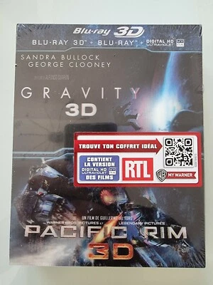 Pacific Rim + Gravity 3D + 2D Blu-Ray With Lenticular Slipcase Brand New Sealed+ - Image 1 of 3