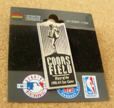 Coors Field Host of the 1998 All-Star Game lapel pin Pitcher Colorado Rockies AS - Image 1 of 4